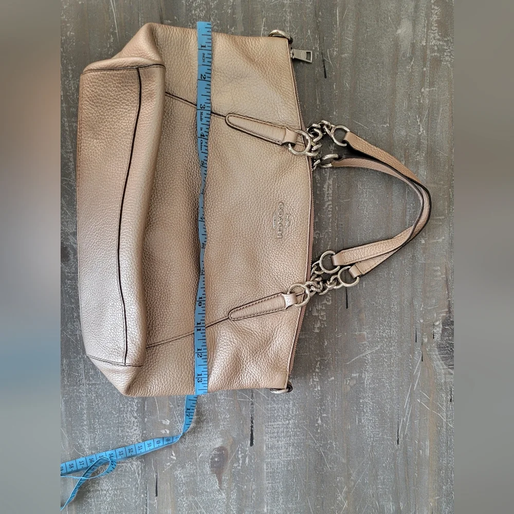 Coach Kelsey Metallic Gold Shoulder Bag